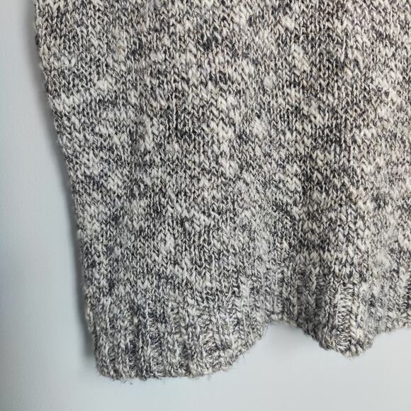 Vince Women's Sz S Grey Linen Blend Short Sleeve Boxy Sweater Dolman Sleeve - Picture 3 of 5